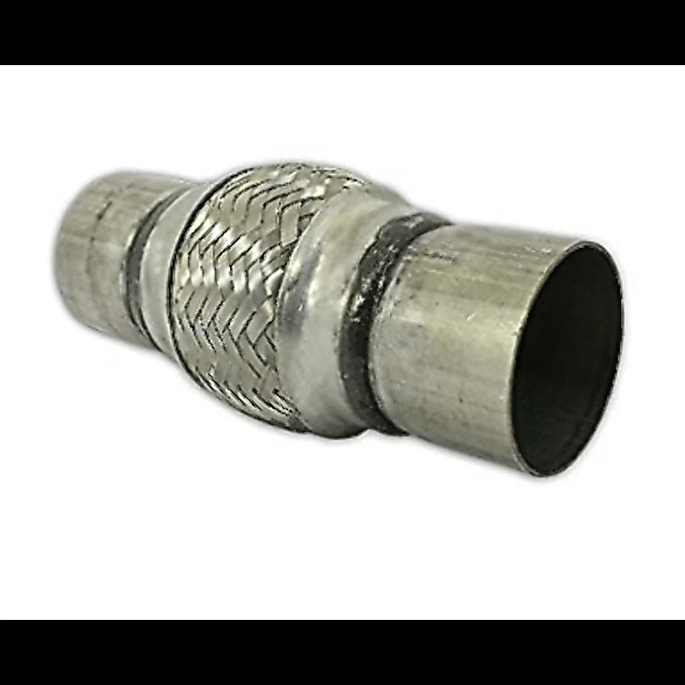 Flex Pipe 2.5 x 4 w Ends Stainless Steel Double Braided